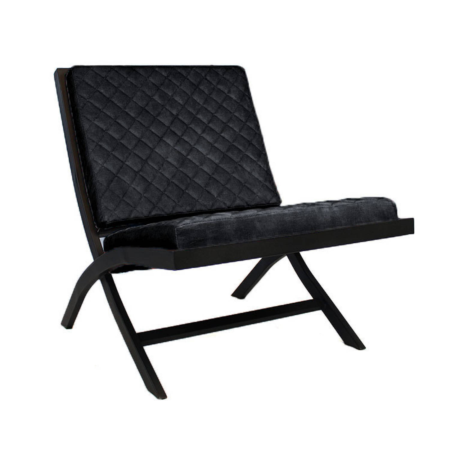 Livin24 Design fauteuil Madrid velvet Luxury antraciet