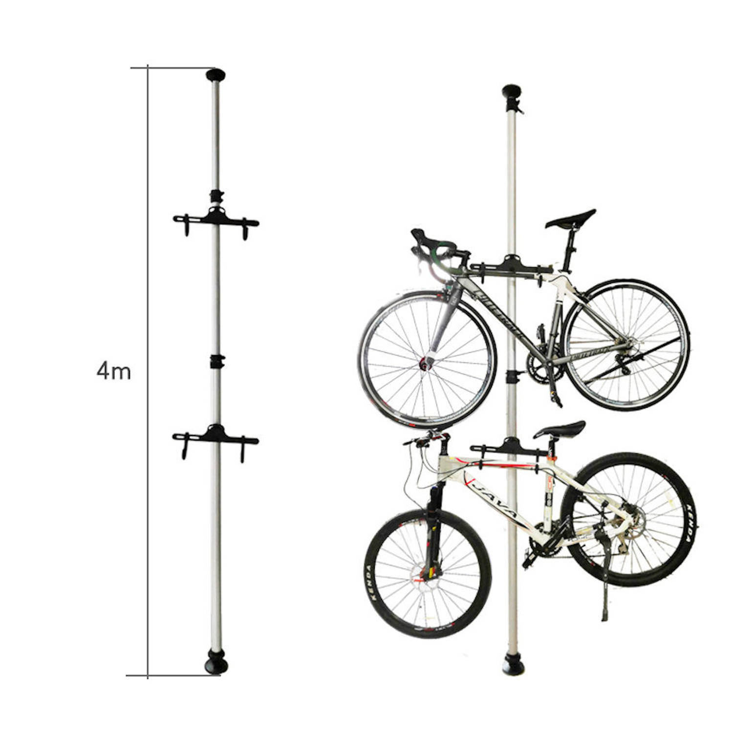 Bedienen Uit Bekend Plafond Fiets ophangsysteem voor 2 Fietsen - Staand fietsenrek voor |  Blokker