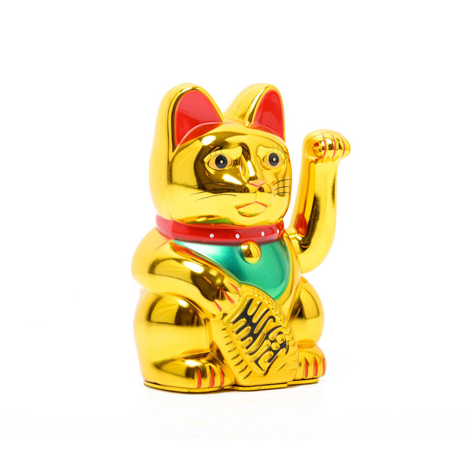 Plasticiteit ik klaag Mier Maneki Neko Lucky Cat - Zwaaiende kat met bewegende arm - Japanse - |  Blokker