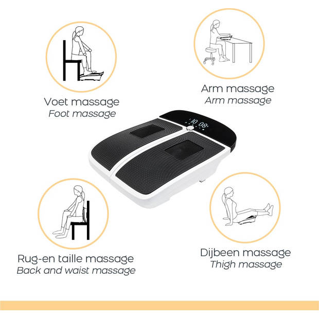 BioEnergiser Vibration Leg Trainer - Voet- en beenmassage apparaat - Bloedcirculatieapparaat - Wit