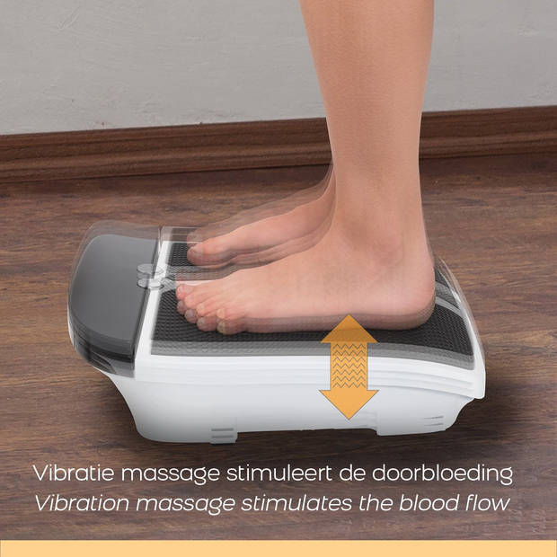 BioEnergiser Vibration Leg Trainer - Voet- en beenmassage apparaat - Bloedcirculatieapparaat - Wit