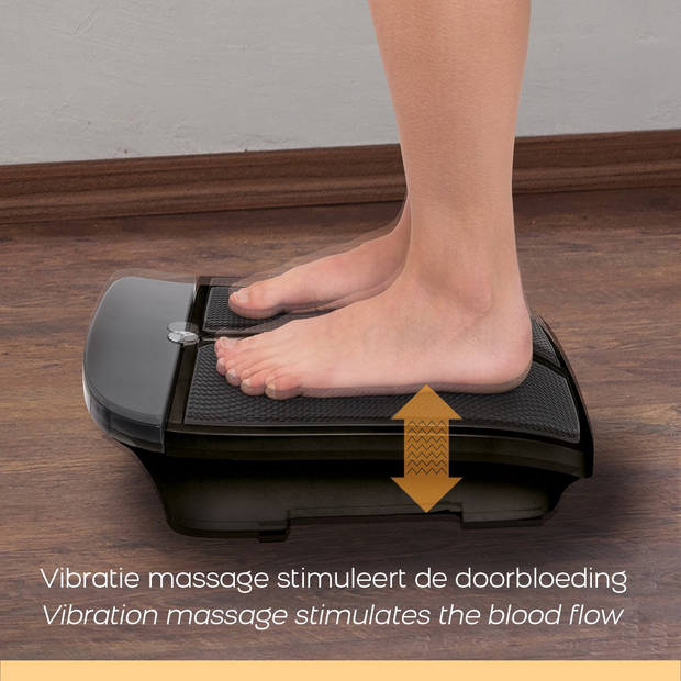 BioEnergiser Vibration Leg Trainer - Voet- en beenmassage apparaat - Bloedcirculatieapparaat - Zwart