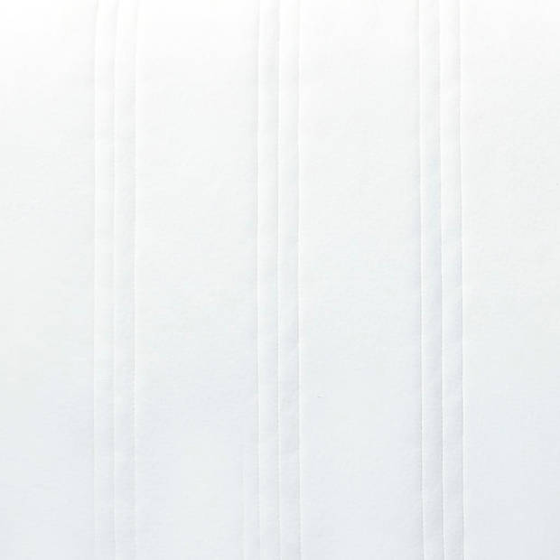 The Living Store Boxspringmatras - Gemiddelde Stevigheid - 200 x 120 x 20 cm - Wit en Donkergrijs - 100% Polyester
