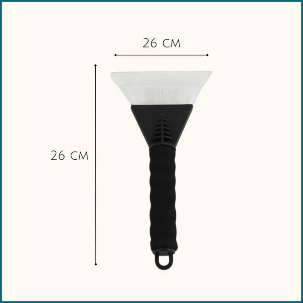 HIXA IJskrabber - met warm handvat - Auto - Raamkrabber - Ruitenkrabber - Autokrabber - Winter - Sneeuw - 31 cm x 10 cm