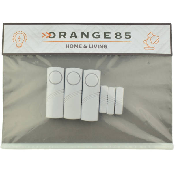 Orange85 Deurbeveiliging - Deurbeveiliging - Raambeveiliging - Alarm - Alarm set - 3 stuks - Deursensor - Raamalarm