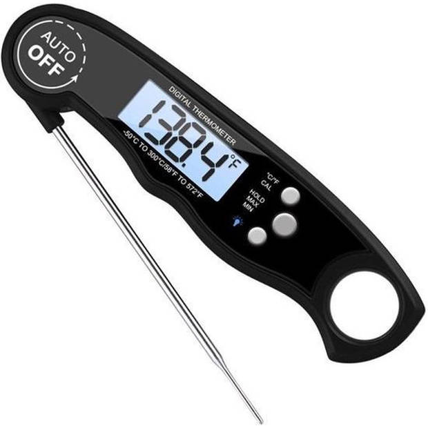 Digitale Thermometer voor Keuken, Koken, Voedsel Melk, Vlees, Oven, BBQ - Voor Binnen en Buiten, Waterdicht - RVS