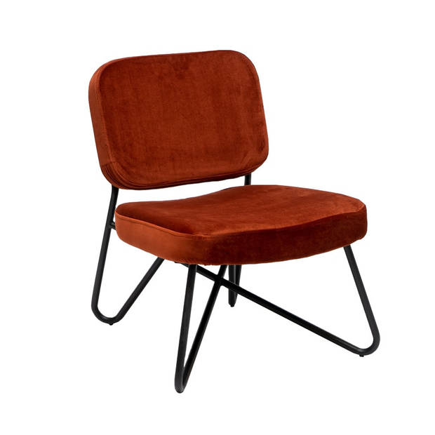 Bronx71 Velvet fauteuil Julia koper.