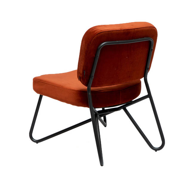 Bronx71 Velvet fauteuil Julia koper.