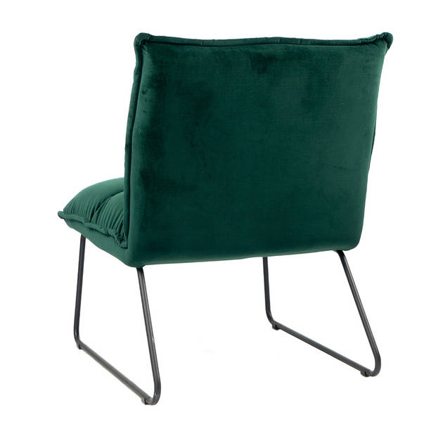 Bronx71 Velvet fauteuil Malaga donkergroen.