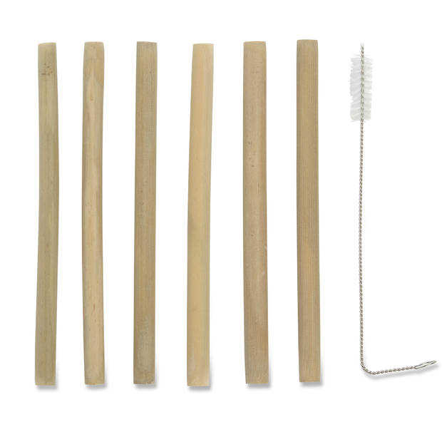 Blokker bamboe rietjes - 15cm