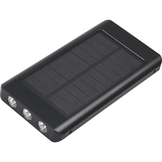 PowerPlus Sparrow - 8.000 mAh Solar USB Power Bank - met ingebouwde 3LED Zaklamp