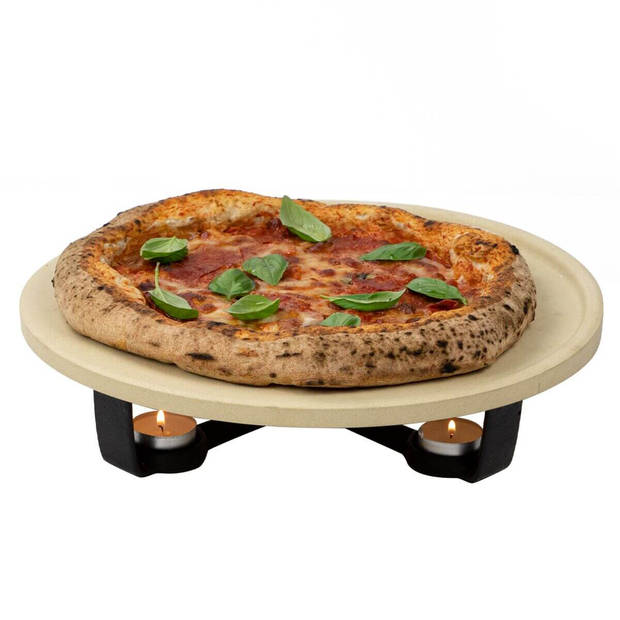Boska Pizza Party Hot Stone - Pizzasteen & onderstel - Houd pizza warm