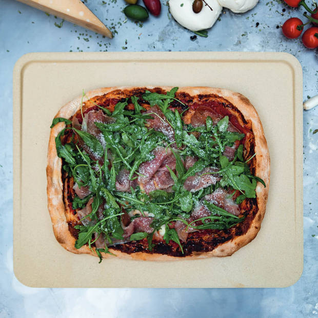 Boska Pizzasteen Deluxe Rechthoek - Voor oven & bbq - Knapperige pizza's