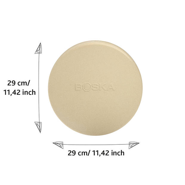 Boska Pizzasteen Deluxe - Voor oven & BBQ - ? 29.5 cm