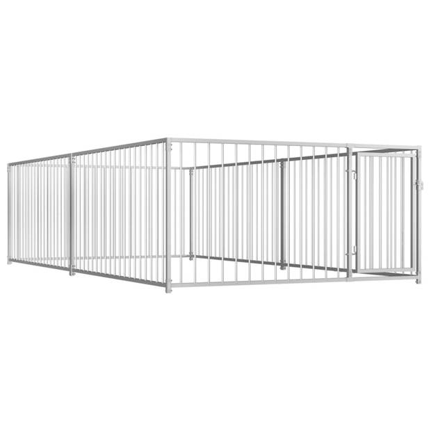 vidaXL Hondenkennel voor buiten 200x400x100 cm