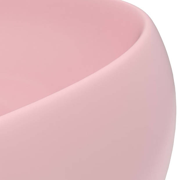 The Living Store Vessel Sink - Round Ceramic - 400x150 mm - Matte Pink