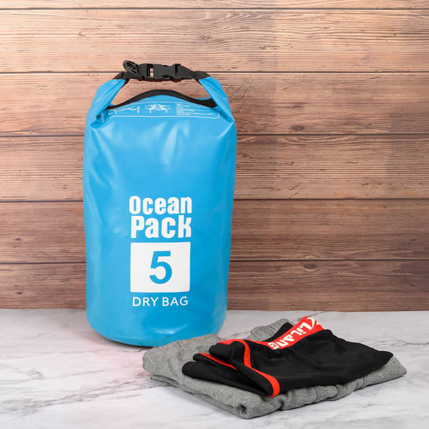 Waterdichte Tas Ocean Pack 5L - Waterproof Dry Bag Sack - Schoudertas