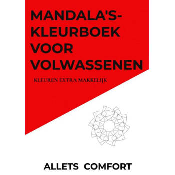 Mandala's-kleurboek voor volwassenen-Kleuren extra makkelijk-A5 Mini- Allets Comfort