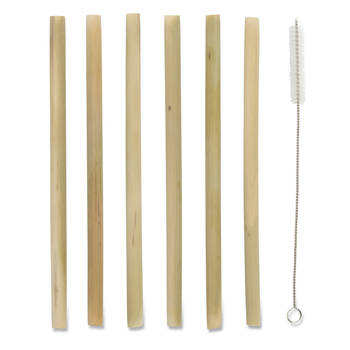 Blokker bamboe rietjes - 20 cm
