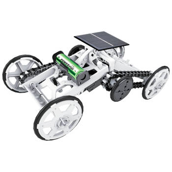 PowerPlus Junior Beaver - DIY Klimwagen - Terrein Auto op Solar of Batterij - STEM Eco Speelgoed Auto