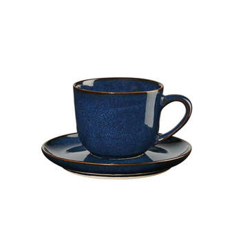 ASA Selection Espresso Kop en Schotel Saisons Midnight Blue 90 ml