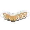 OTIX Theeglazen - met Oor - 6 stuks - Theetassen - 340ml - Glas - Cappuccino - Latte Macchiato - Glazen