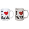 Cadeauset koffiebekers mama en papa - Bekers