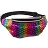 Hip heuptasje/fanny pack/buideltasje - regenboog print - Jaren 80 verkleed accessoire - Heuptassen