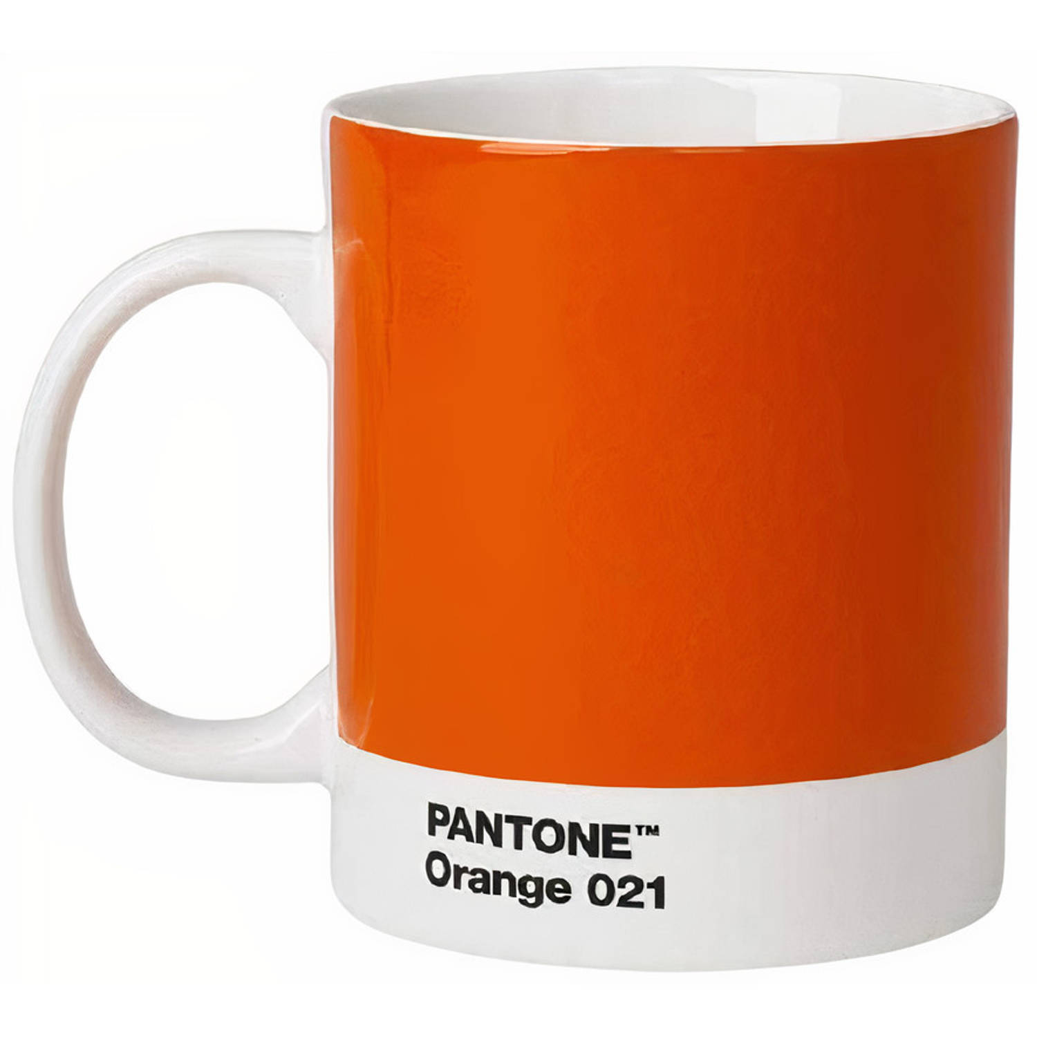 Pantone mok 375 ml porselein oranje