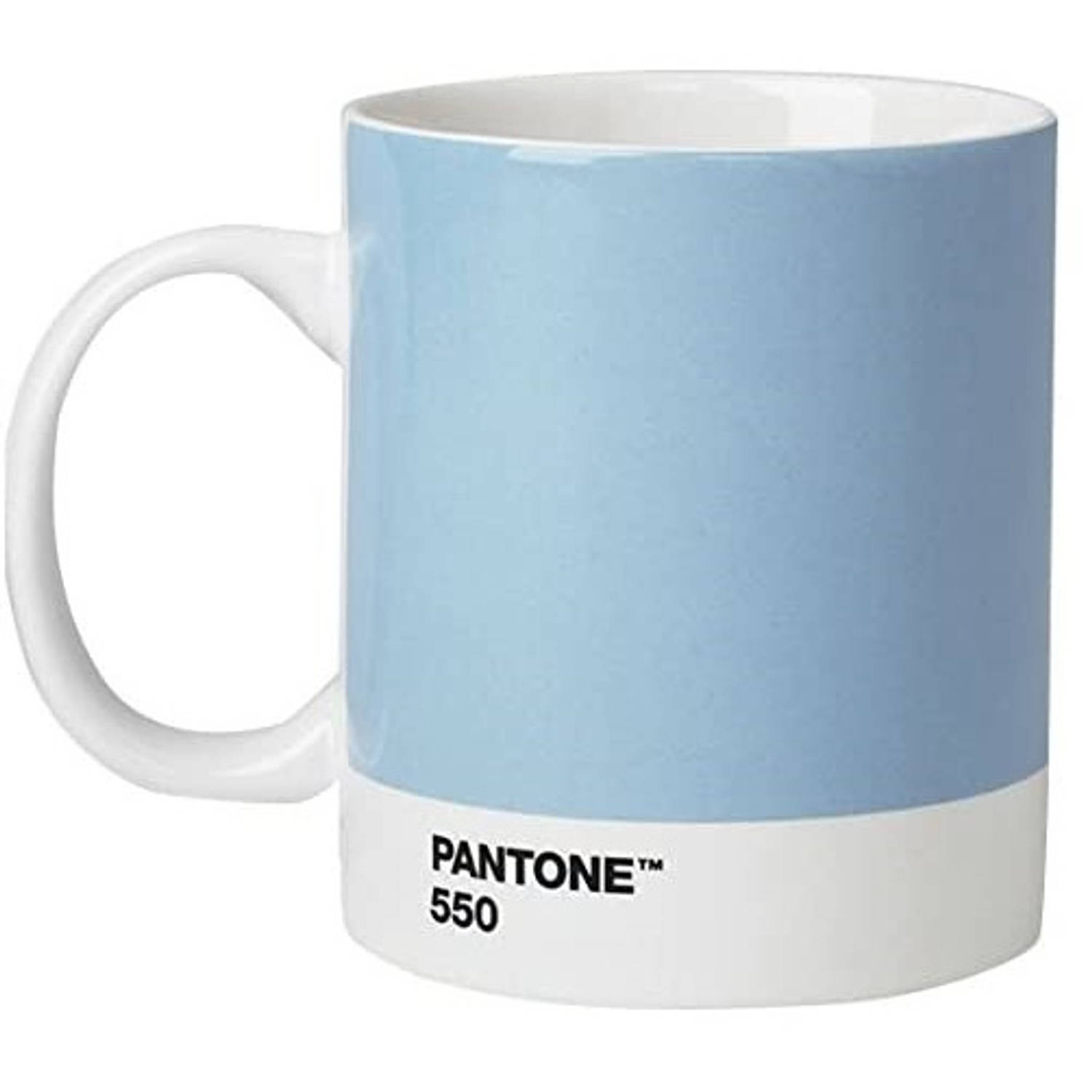 Pantone mok 375 ml porselein lichtblauw