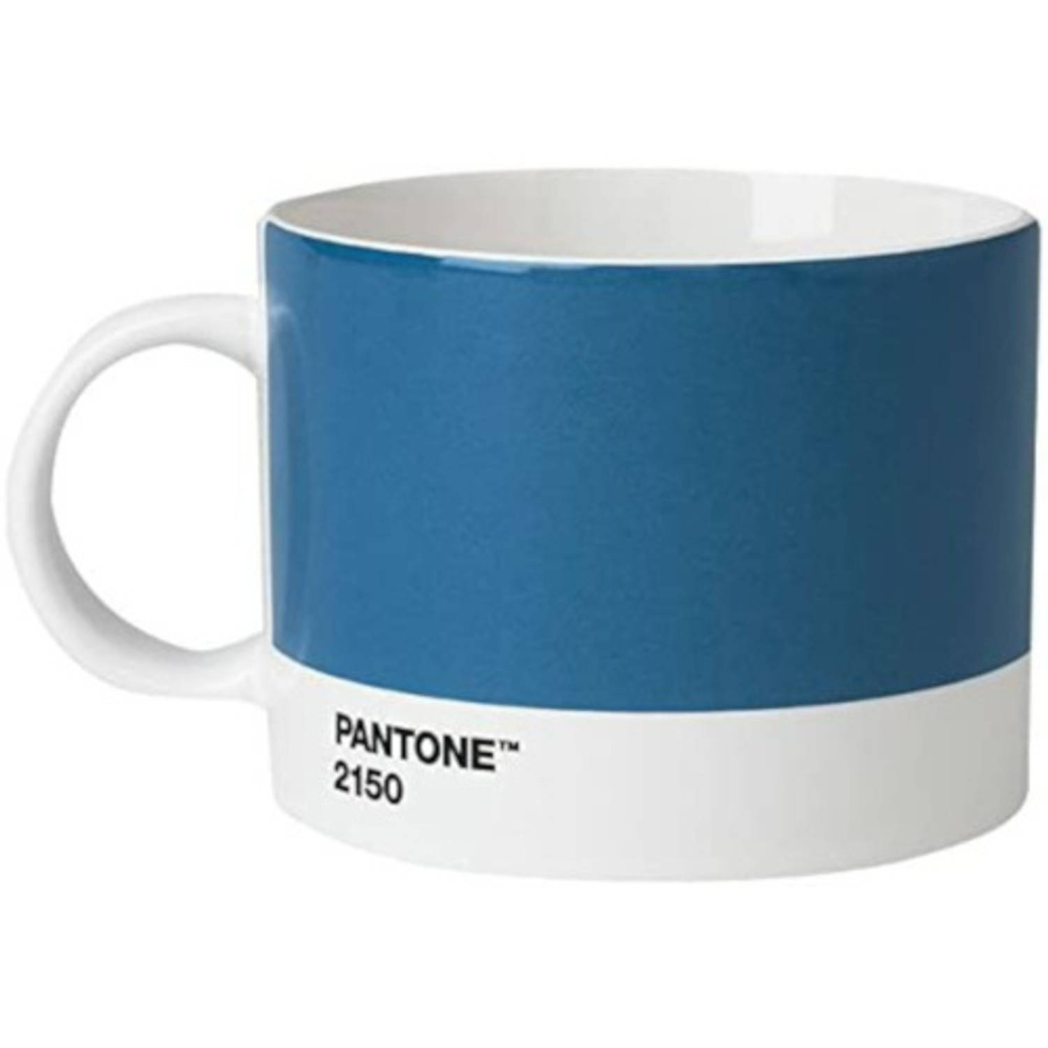 Pantone Theekop en schotel - Bone China - Blue 2150 C