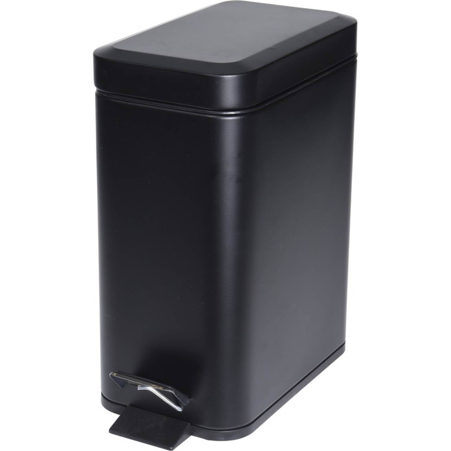 Zwarte Vuilnisbak-pedaalemmer 5 Liter Vuilnisemmers-vuilnisbakken-pedaalemmers-prullenbakken Voor To