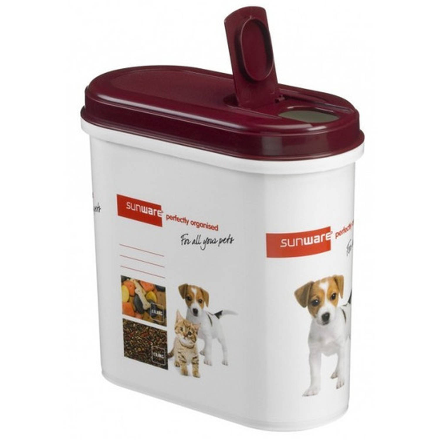 noorden Milieuvriendelijk eb Kattenvoer/hondenvoer Sunware voeding container/opbergdoos 700 gram -  Voorraadblikken | Blokker