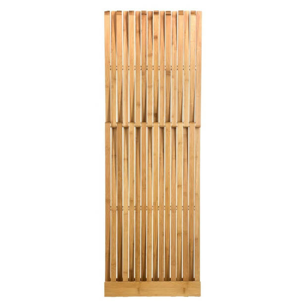 4goodz stevige bamboe vouwkruk 40x32x45 cm - Bruin