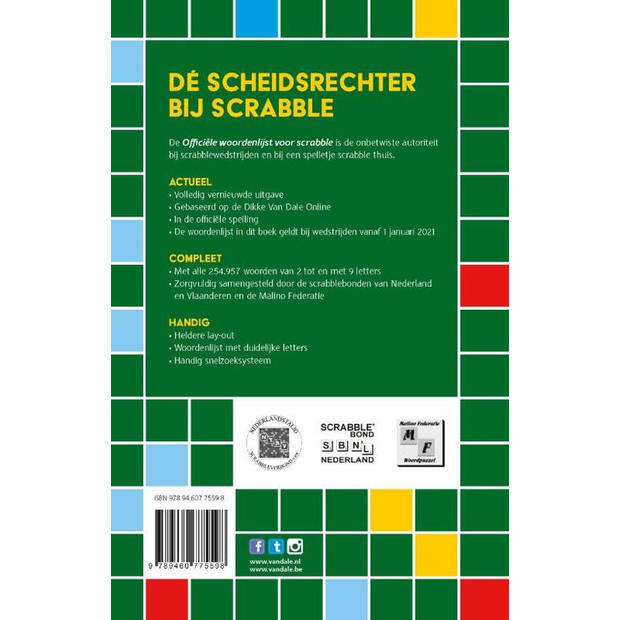 Officiële woordenlijst voor Scrabble