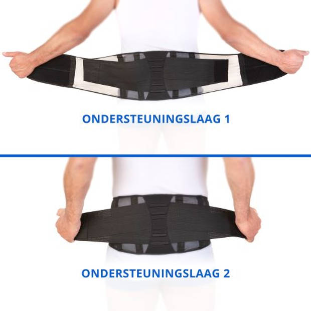 Easy in Shape Rugondersteuning   Rugband Brace   Correctieband Onderrug   Elastisch  Zwart