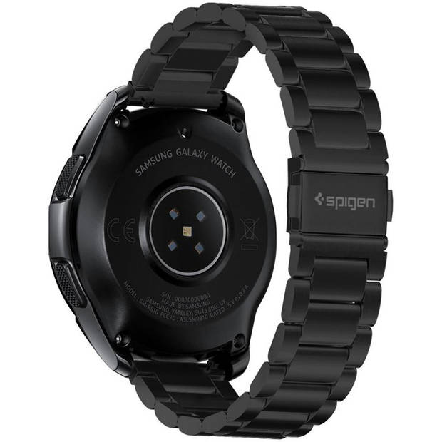 Spigen Modern Fit Steel Watch band voor de Samsung Galaxy Watch 42 mm - Zwart