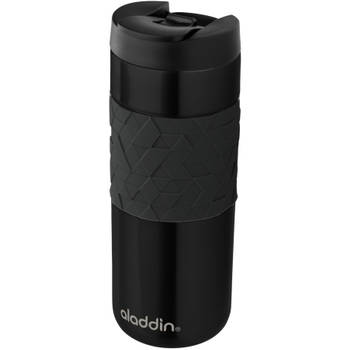 Aladdin drinkbeker Leak-Lock Easy-Grip 470 ml RVS zwart