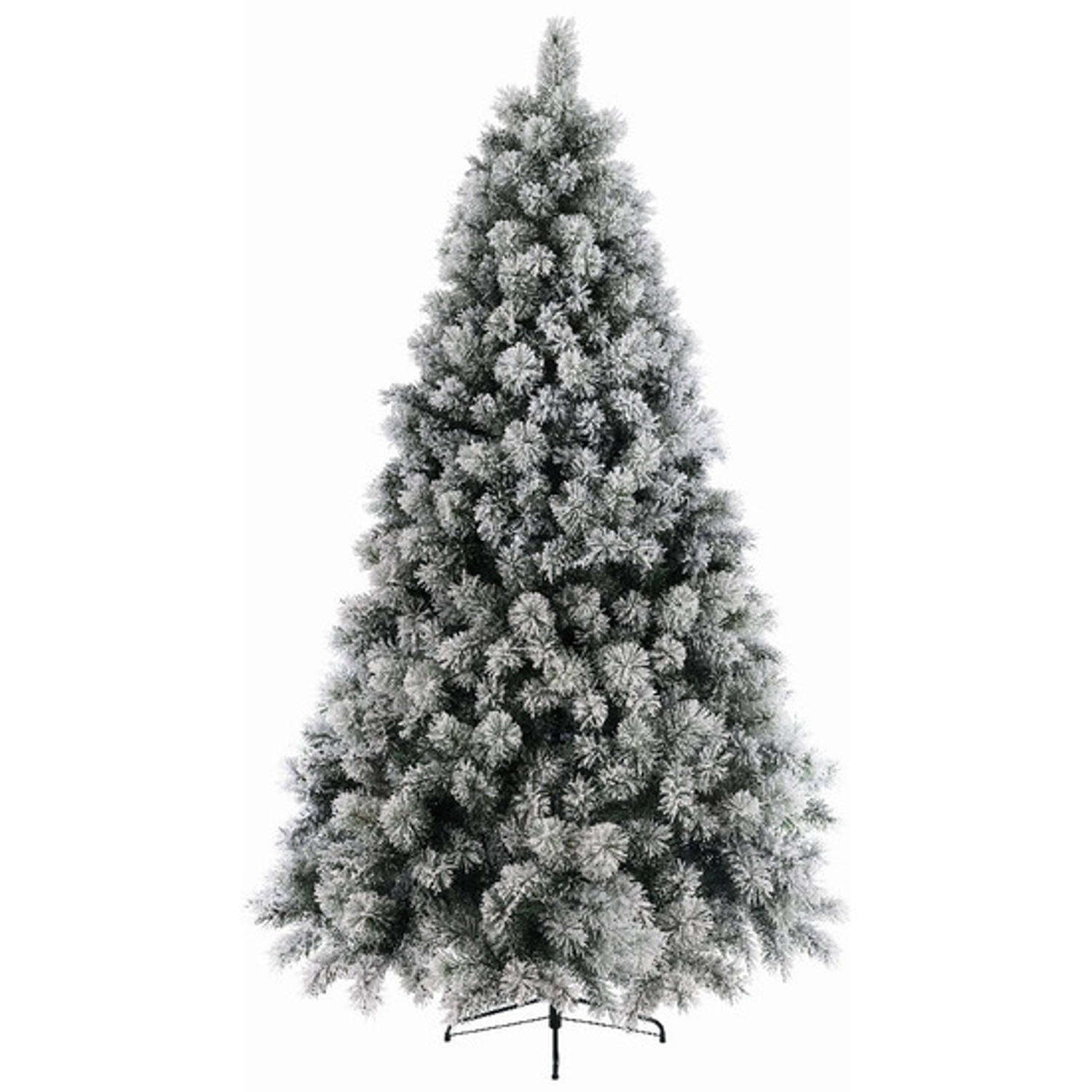 Besneeuwde kunst kerstboom op metalen poot 120 cm kunstbomen Kunst kerstbomen-kunstbomen