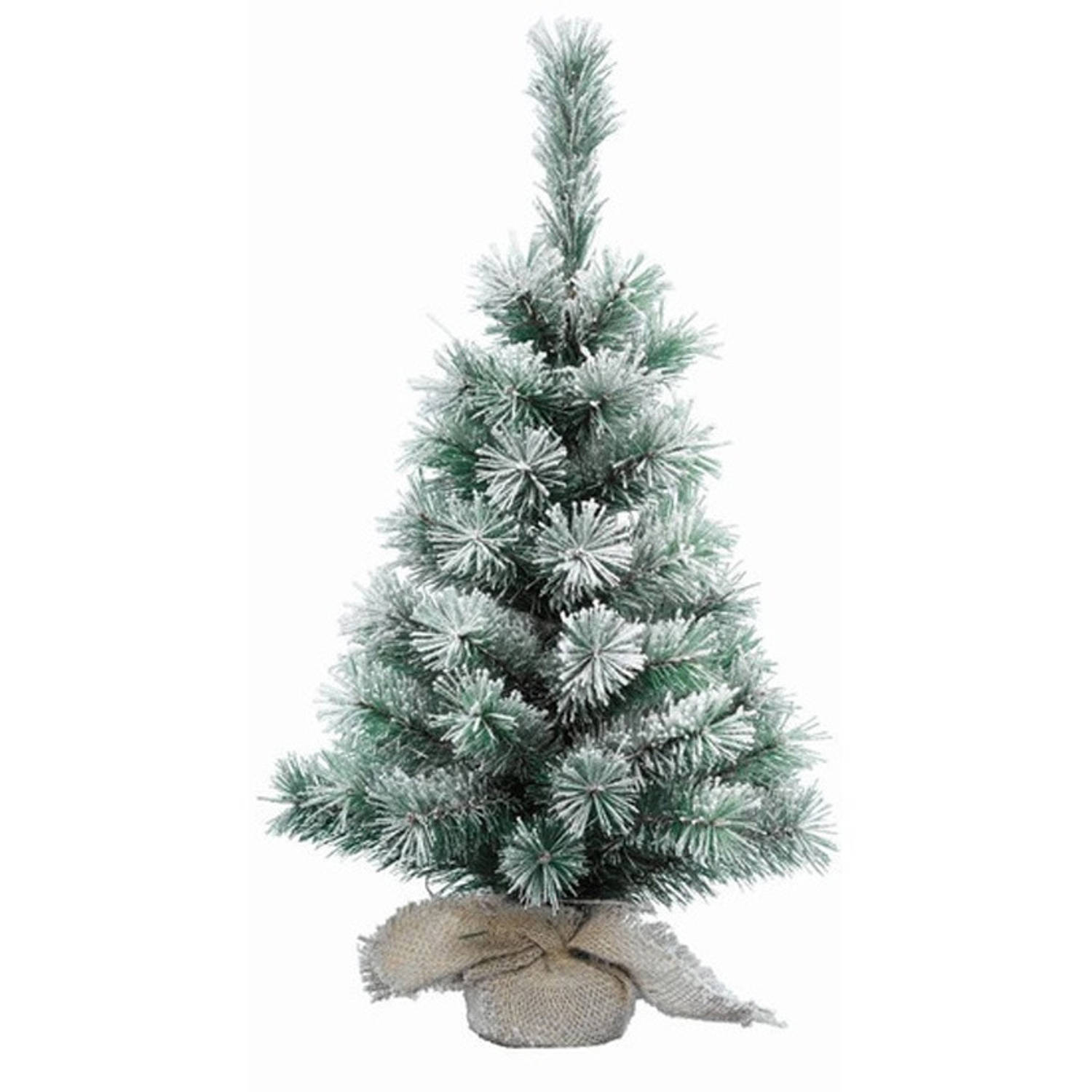 Mini kerstboom besneeuwd 90 cm Kleine kerstboompjes kunst kerstbomen-kunstbomen