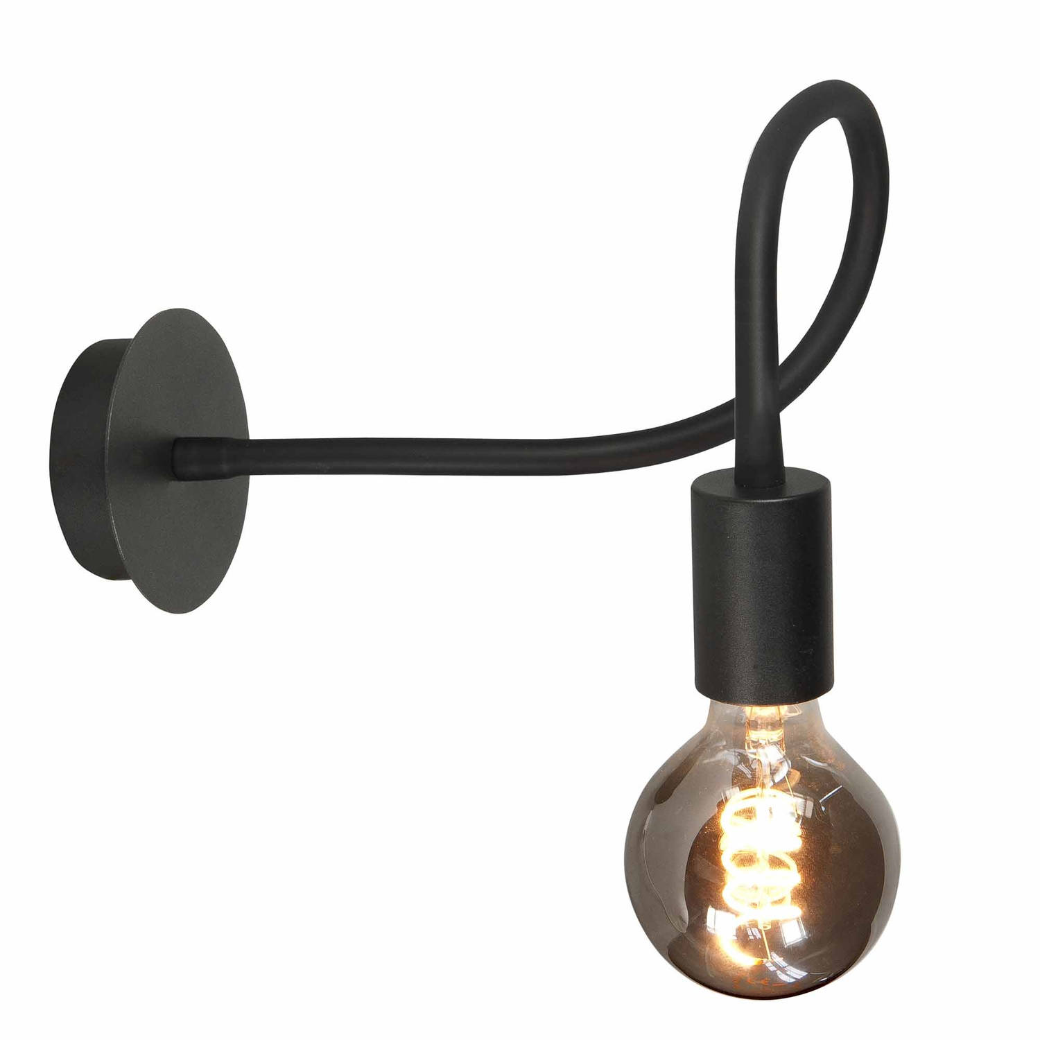 Highlight Wandlamp Flex 50 cm E27 zwart