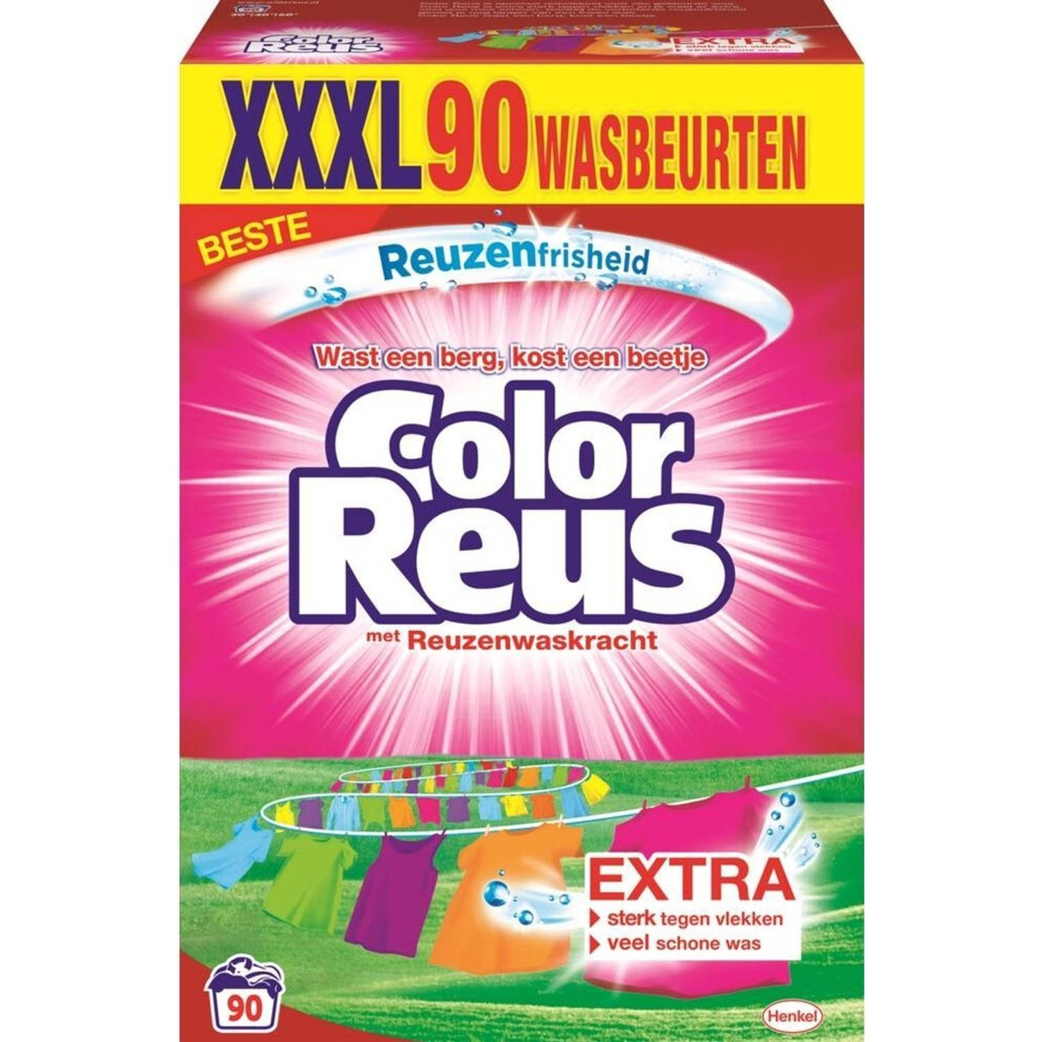 Color Reus Waspoeder Wasmiddel - Voordeelverpakking - 90 wasbeurten