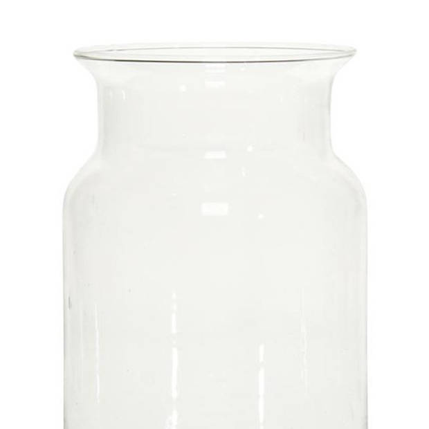 Glazen vaas/vazen transparant 19 x 12 cm - Vazen