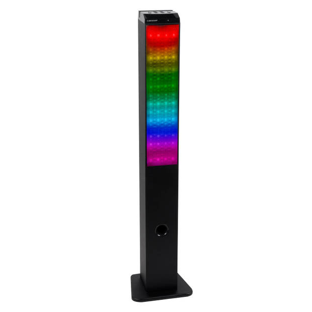 Dunlop Bluetooth Speaker - 10W - Draadloos - met Afstandsbediening - LED Lichtshow - FM-functie - Zwart