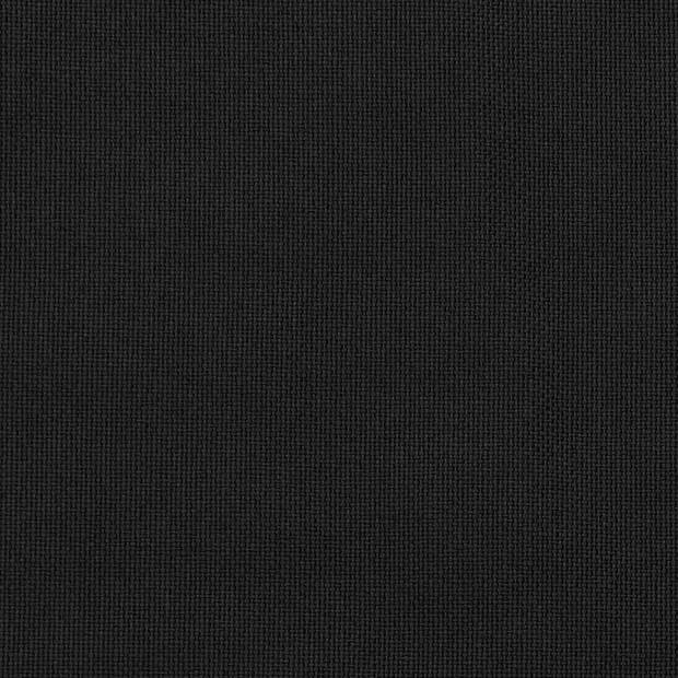 vidaXL Gordijn linnen-look verduisterend met haken 290x245 cm zwart