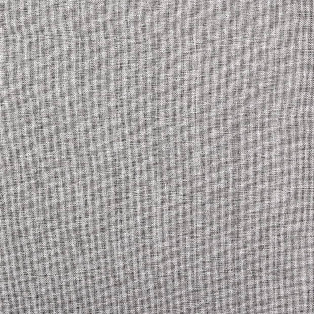 vidaXL Gordijn linnen-look verduisterend met ogen 290x245 cm grijs