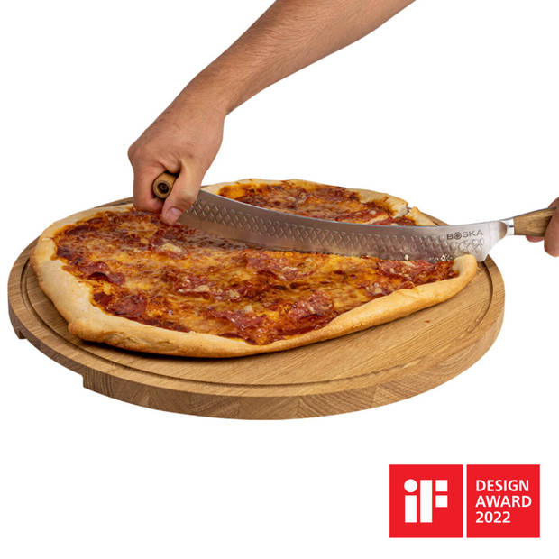 Boska Pizza & Kaasmes Oslo+ - Non-stick BSF™ - Eikenhout & RVS