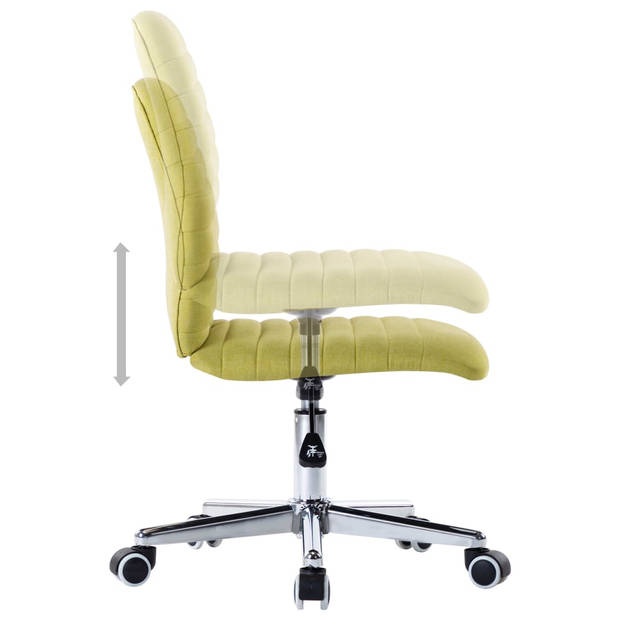 vidaXL Eetkamerstoelen 2 st stof groen