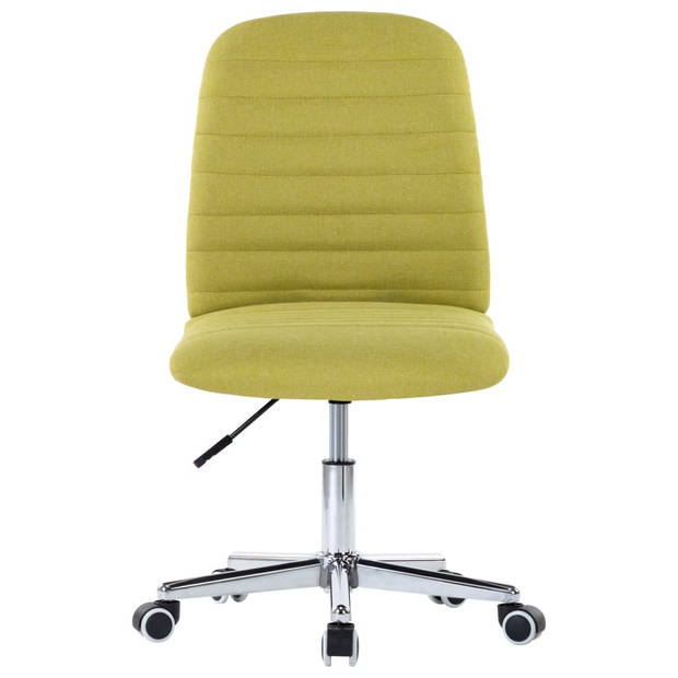 vidaXL Eetkamerstoelen 2 st stof groen