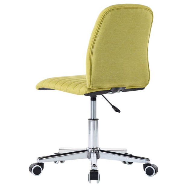 vidaXL Eetkamerstoelen 2 st stof groen